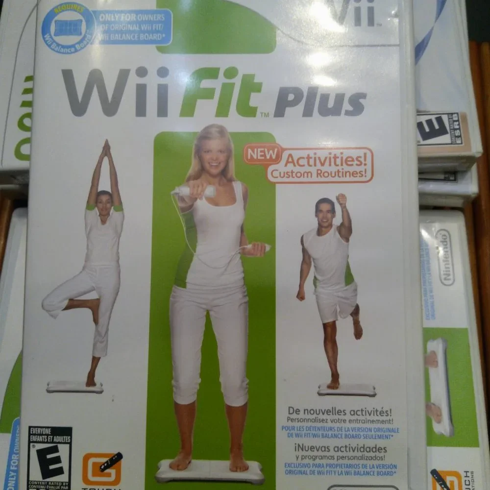 Nintendo Wii Fit Plus Fitness Game with Manual